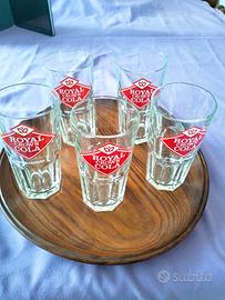 Bicchieri vintage Royal crown Cola.