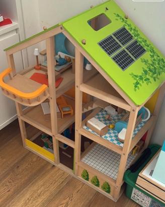 Casa delle bambole Hape in legno – con arredo