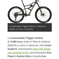 Trigger carbon 2 2018 taglia M 27,5