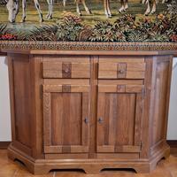 Mobile artigianale in legno di rovere massiccio