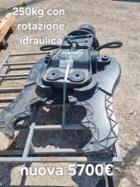 pinza frantumatore girevole haener 250kg