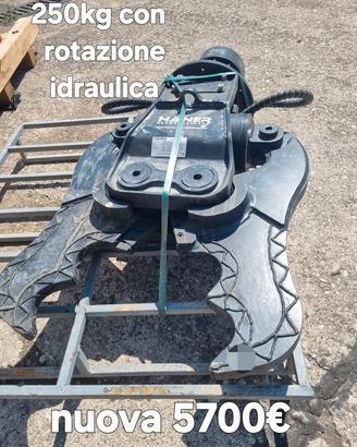 pinza frantumatore girevole haener 250kg