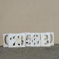 Set 10 Stencil con numeri 0 - 9