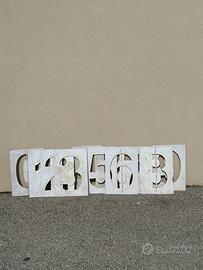Set 10 Stencil con numeri 0 - 9