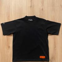 Maglietta T-Shirt Heron Preston Nera Ricamo Collo