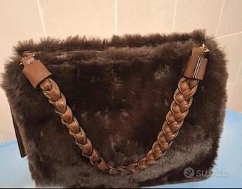 borsa pelliccia sintetica 