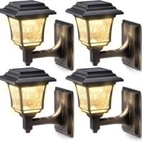 LeiDrail Lampade Solari Da Esterno Set Da 4 Pezzi