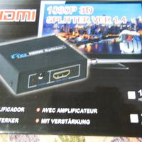 Splitter hdmi amplificato 1in 2 out