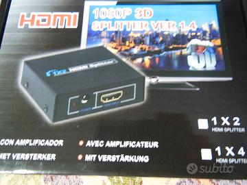 Splitter hdmi amplificato 1in 2 out