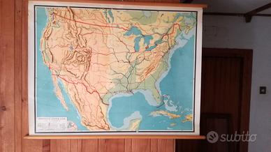 carta geografica USA