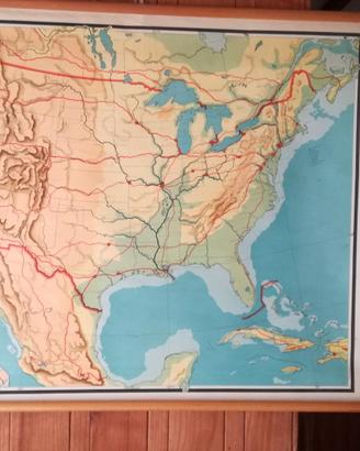 carta geografica USA