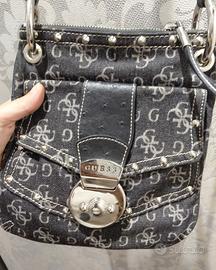 borsa guess anni 2000 in denim nero