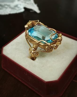 Anello in oro realizzazione artigianale 