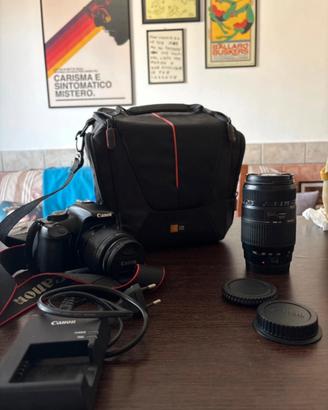 Canon Eos 1100D con obiettivi e accessori