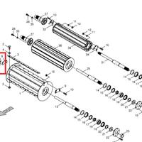 Albero per rullo trincia krone big-x 20027108