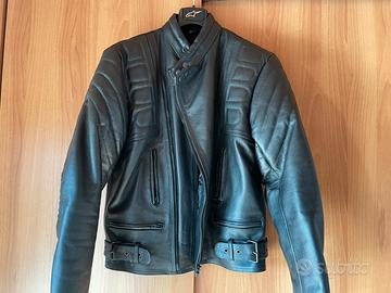 Giubbotto pelle biker taglia M
