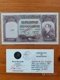 100 FRANCHI+5 FRANCHI ORO ANNULLATO+VARINOTA Spec.