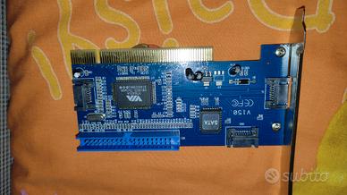 scheda pci con connessioni sata e ide
