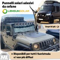 Pannello solare da cofano per van o fuoristrada