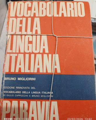 vocabolario lingua italiana 