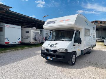 Camper mansardato ducato 2.8 130cv 7 posti