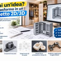 Progettazione 2D/3D - Trasformo un'idea in realtà