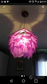 Lampadario fucsia