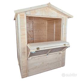 Chiosco in legno mis. 172 x 174 cm