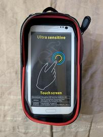 borsa telaio bicicletta porta smartphone 