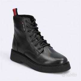 Stivali tommy Hilfiger Donna Taglia 36 Nero Nuovo