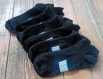 6 Paia Calzini Donna Calze Basse Nero