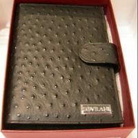 AGENDA, PLANER in raffinatissima pelle di STRUZZO