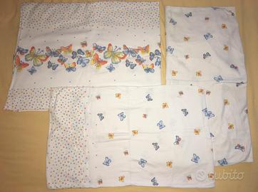 Set lenzuola flanella lettino culla - bimba
