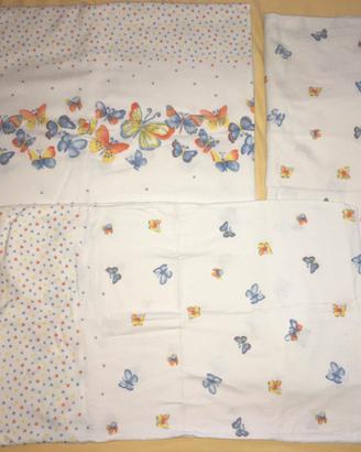 Set lenzuola flanella lettino culla - bimba