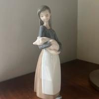 Llardo Porcellana statuina Girl with Pig