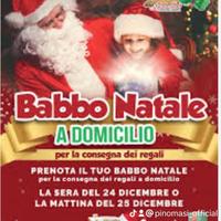 babbo natale porta i regali a natale 