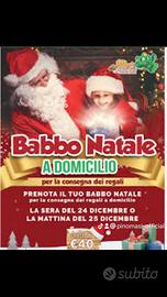 babbo natale porta i regali a natale 