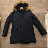 Woolrich parka donna taglia s blu notte satinato