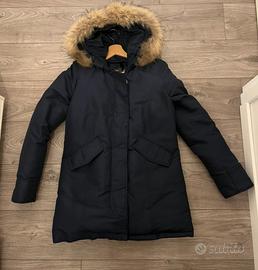 Woolrich parka donna taglia s blu notte satinato