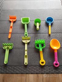 N.8 giochi mare, paletta, rastrello