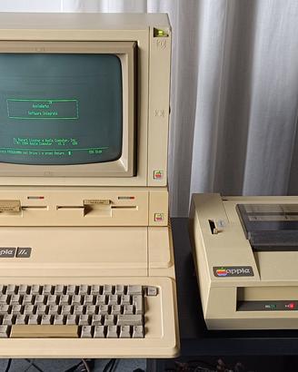 set vintage apple IIe lampada space age, video cam