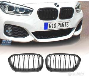 GRIGLIE BMW F20 F21 15-18 NERO OPACO DOPPIA LAMA