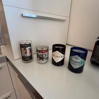 Candele bottiglie gin