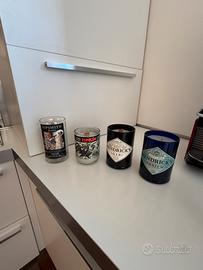 Candele bottiglie gin