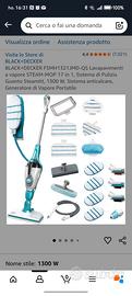 BLACK&DECKER FSMH1321JMD-QS Lavapavimenti a vapore