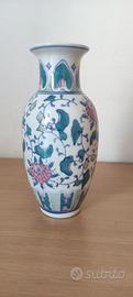 Vaso Cinese Vintage in Porcellana Dipinto a Mano