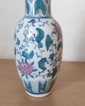 Vaso Cinese Vintage in Porcellana Dipinto a Mano