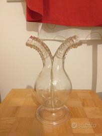 Oliera e acetiera 2 in uno in vetro