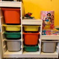 Trofast ikea 94x44x91 con contenitori
