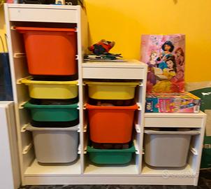 Trofast ikea 94x44x91 con contenitori